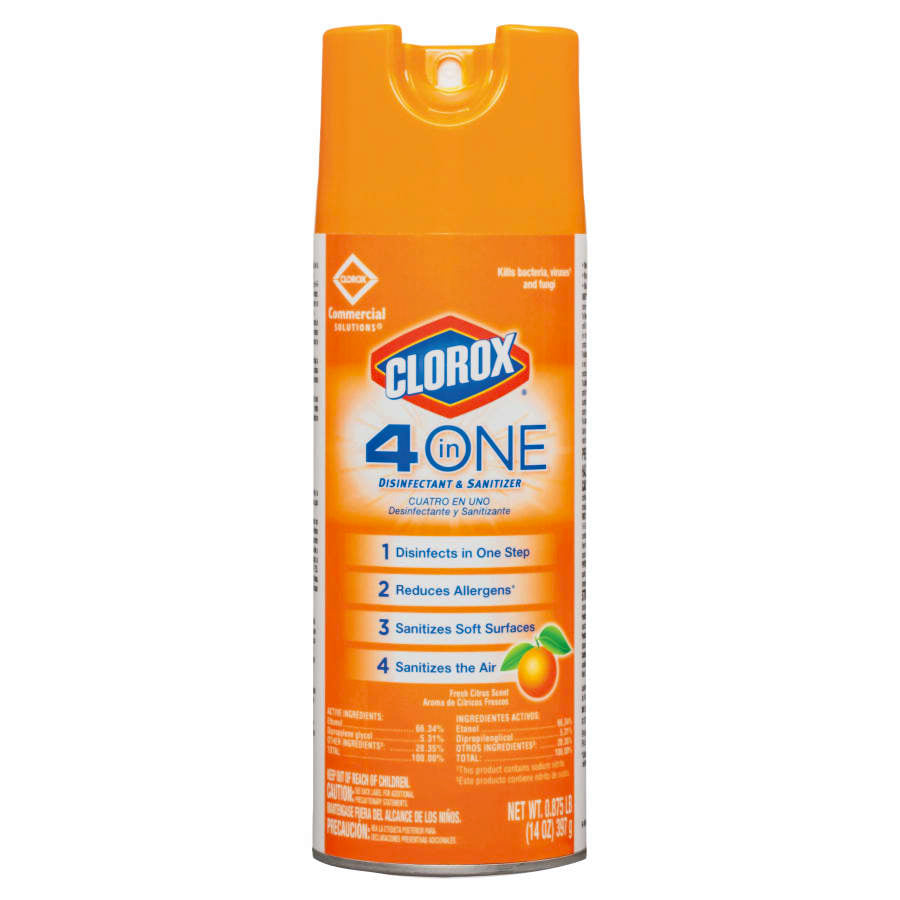 4-in-One Disinfectant and Sanitizer Aerosol 14 oz. Image