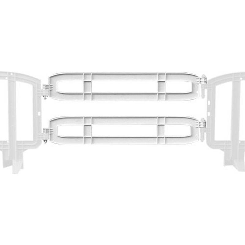 Xtendir Plastic Extension Unit in White for Movit Interlocking Plastic Barricade Detail Image