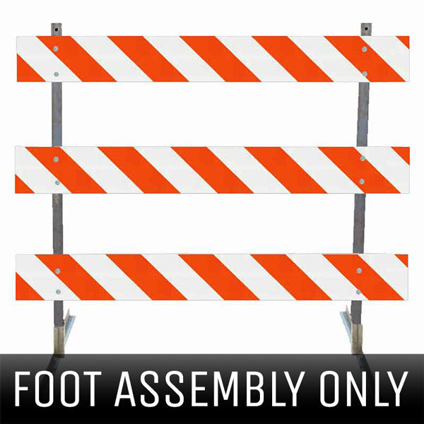 Break-Away Barricade Type III Foot Assembly