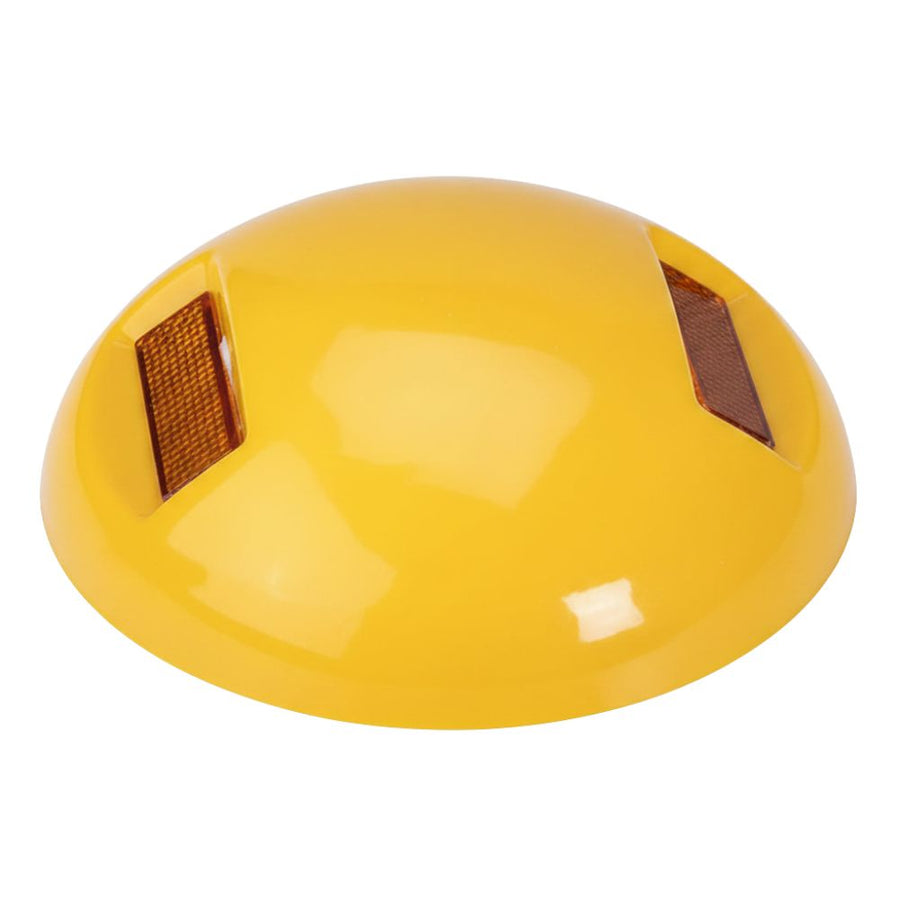 Ceramic Channel Marker Yellow With Amber Two Way Reflector Image