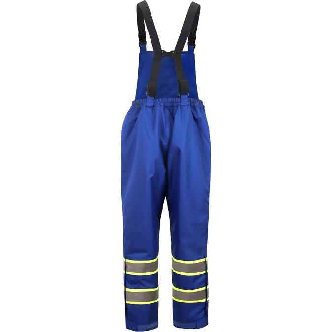 FR Waterproof Flame Resistant Insulated Pants in Blue Front Views Image