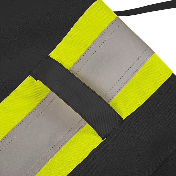 Heavyweight Safety Zipper Hoodie Fr Arc Rated Cotton Black Shoulder Detail Image