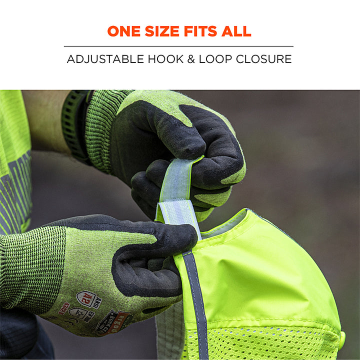 Hi-Visibility Baseball Cap in Lime One Size Detail Image