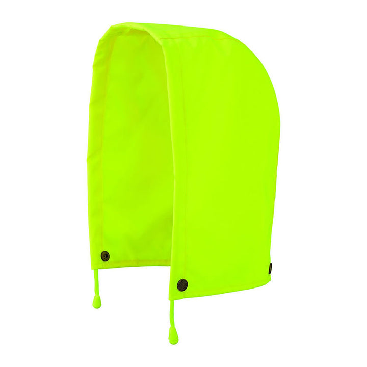 Hood For Safety Rain Jacket 300d Ripstop Yellow Green Front View Image