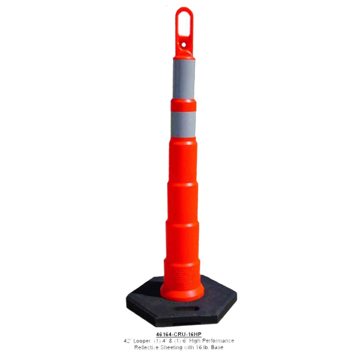 Looper Cone Delineator With Base and Collars Image