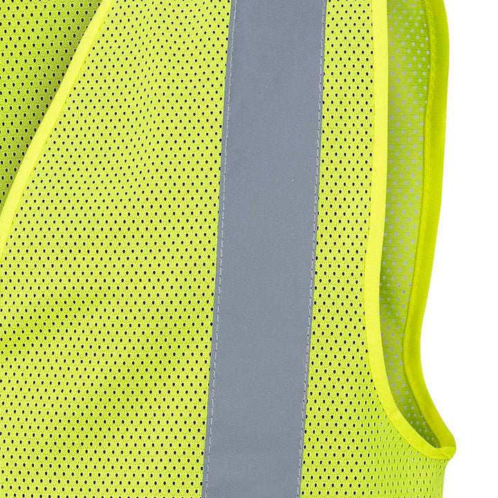Mesh Safety Vest No Pockets Reflective Tape View Image