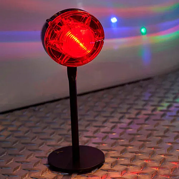 Metal Cone Adapter and Weighted Base with Red LED Beacon Image