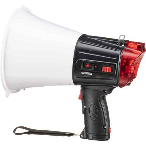 Power Megaphone with Handheld Mic Side View Image