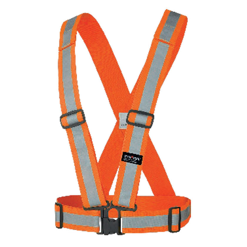 Reflective Safety Sash Tear Away Orange Image