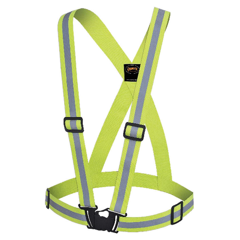 Reflective Safety Sash Yellow Green Image