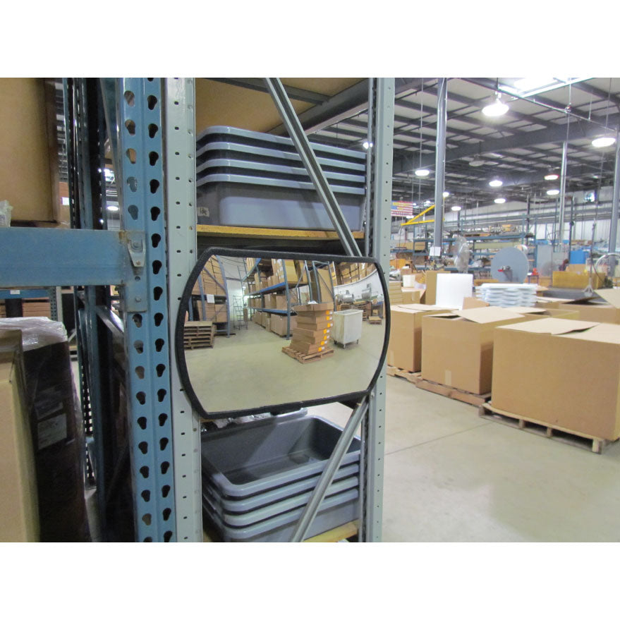 Roundtangular Safety Security Mirror Heavy Duty In Use Warehouse Image