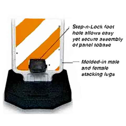 Step-N-Lock Barricade Detail Image