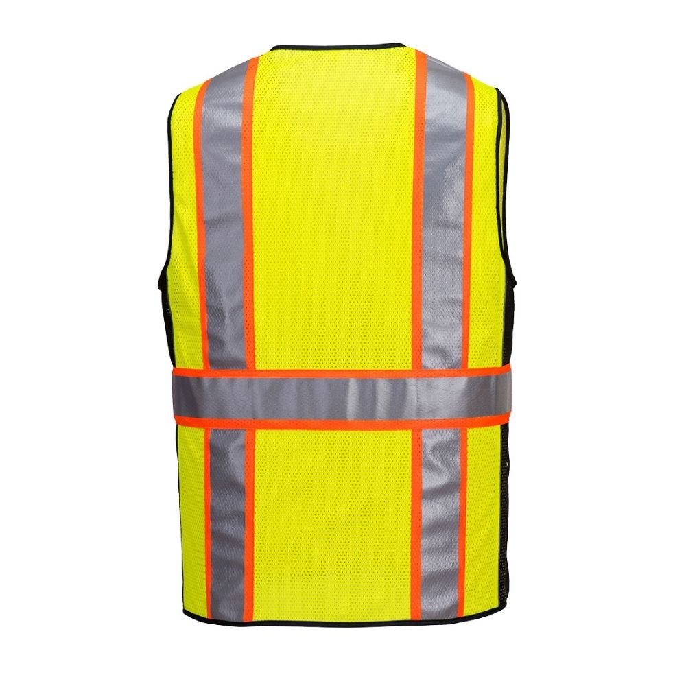 Vest-Port™ Hi-Vis Ultra Cool Surveyor Vest - Class 2 Orange Back View Image