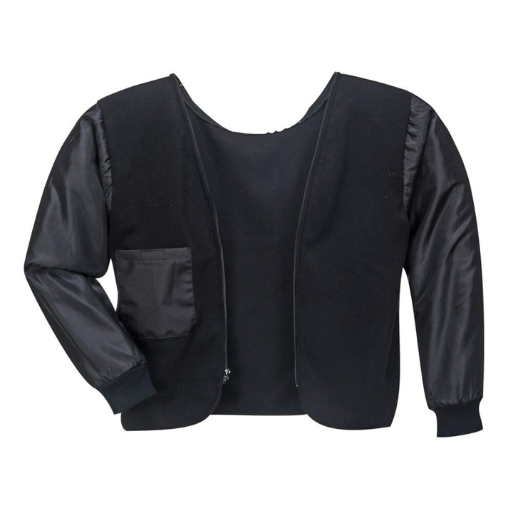 Winter Bomber Jacket Lining in Black Front View Image