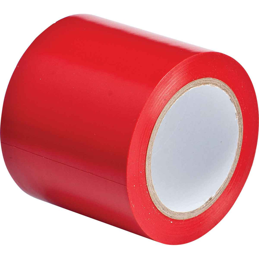 Aisle Marking Tape Roll Red 4 in. (W) Detail Image