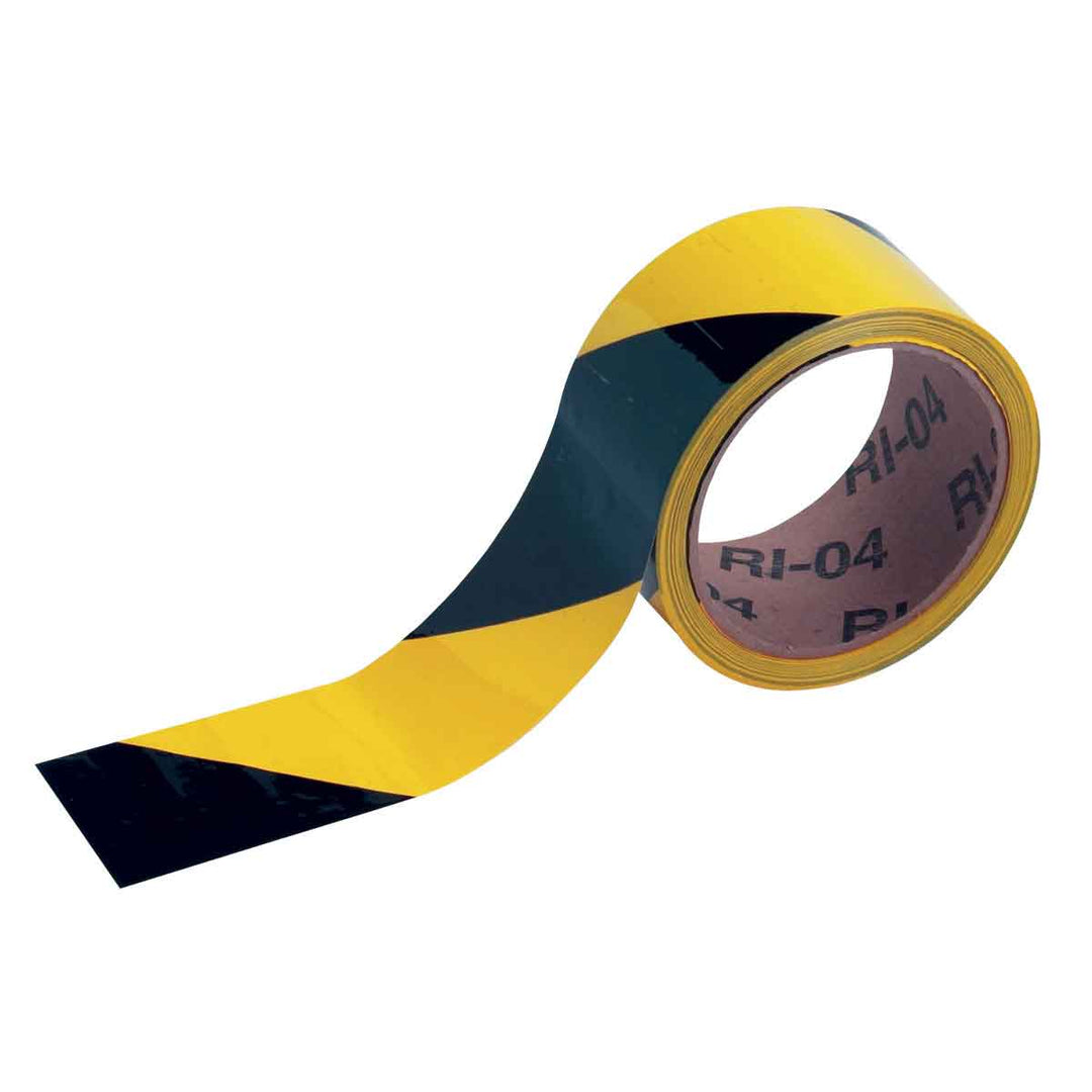 Warning Tape Roll Black and Yellow 2 in. (W) x 18 yd. (L) Detail Image