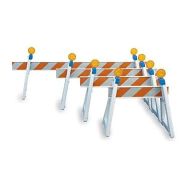 A-Frame Plastic Barricades in Multiple Widths Image