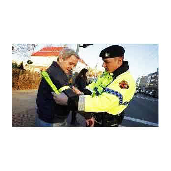 All Reflective Safety Armband Fluorescent Yellow  In Use Image