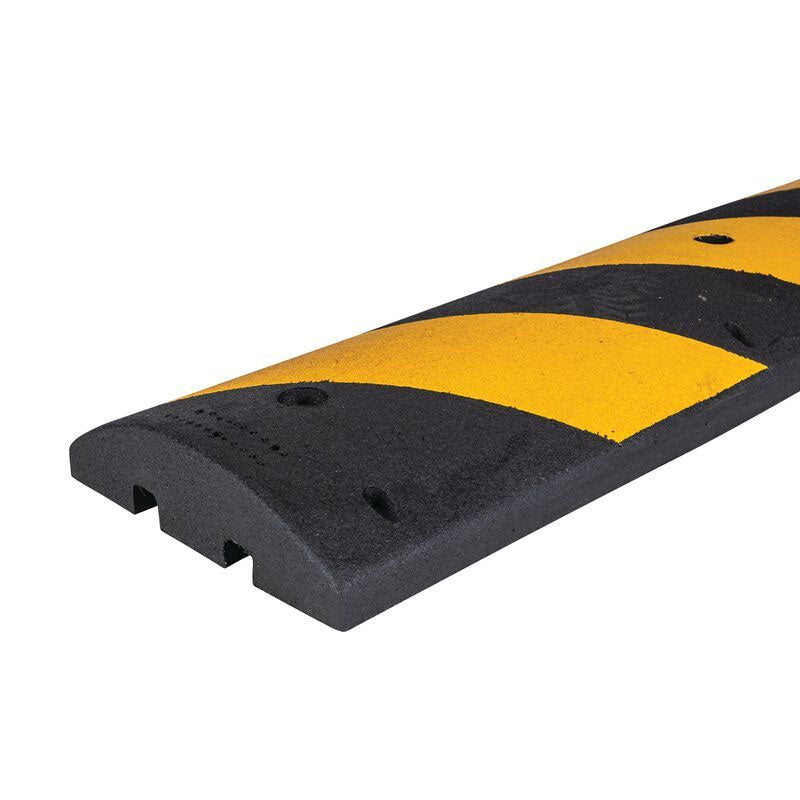 Alley Speed Bump in Yellow and Black End View Image