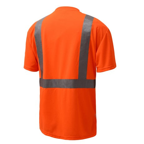 Class 2 High Visibility T-Shirt Orange With Reflective Tape Back  View Image