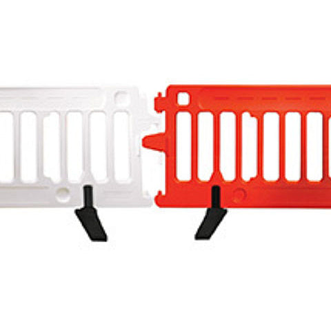 Crowdcade Interlocking Pedestrian Barrier White or Orange Image