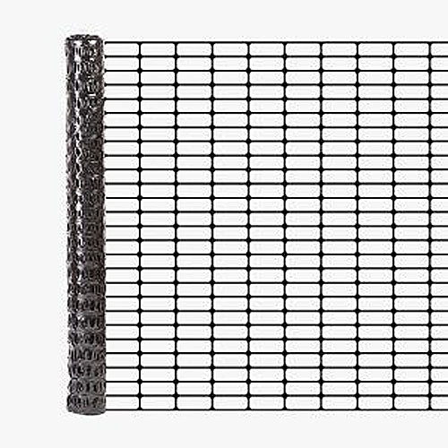 Crowd Control Safety Fencing Oriented Oval Mesh Black Image