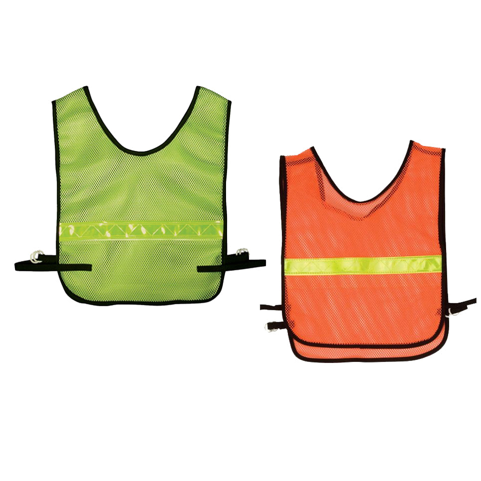 Cyclists and Joggers Safevest in Green or Orange Front View Image