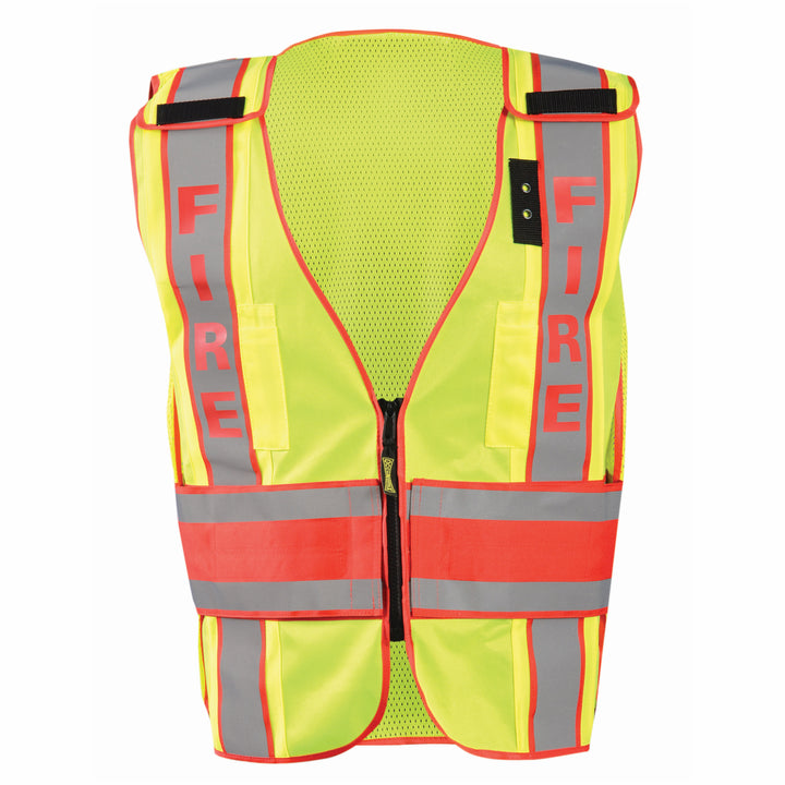 DOR Deluxe Safety "FIREFIGHTER" Vest Front Image