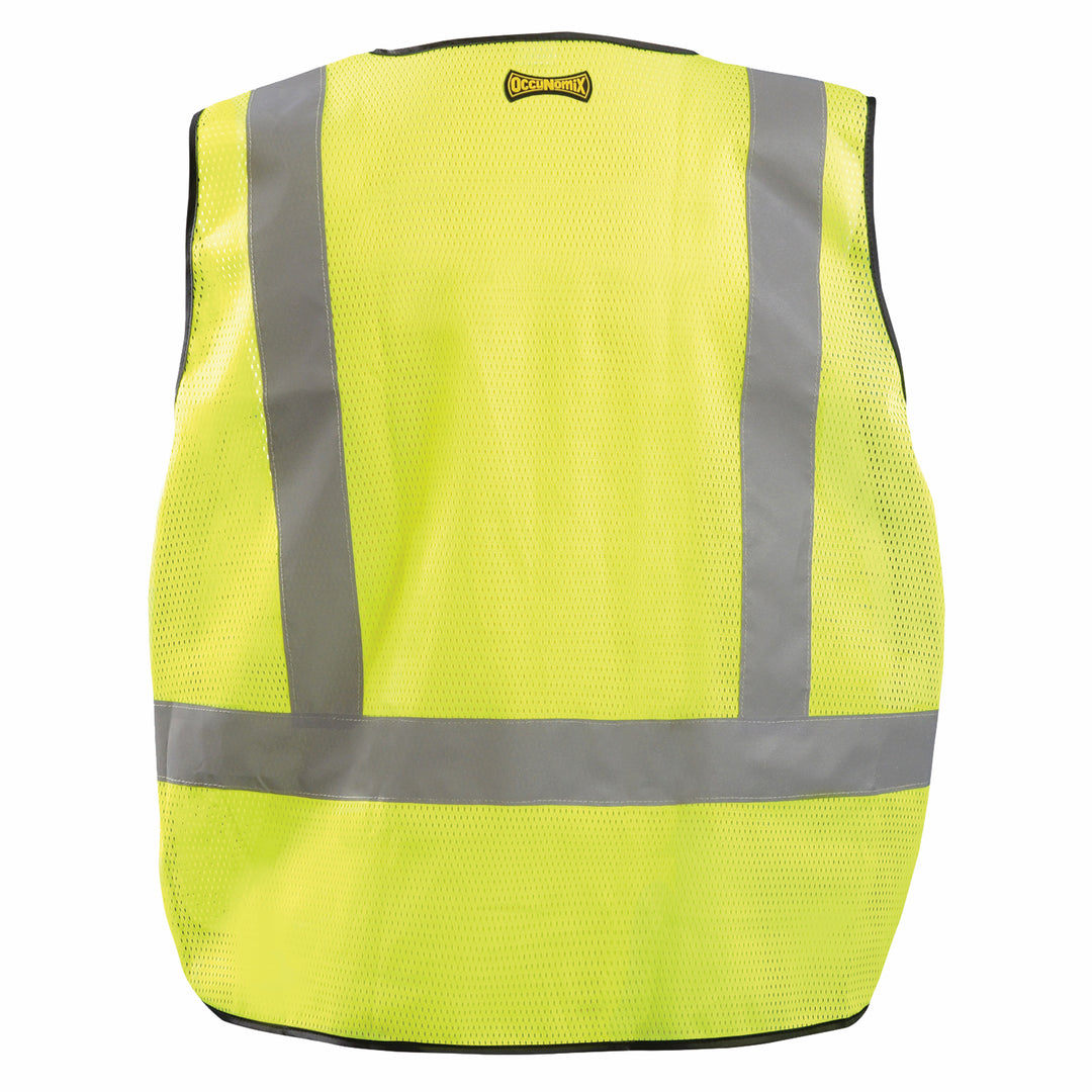 DOR Public Safety Plain Mesh Vest Back Image