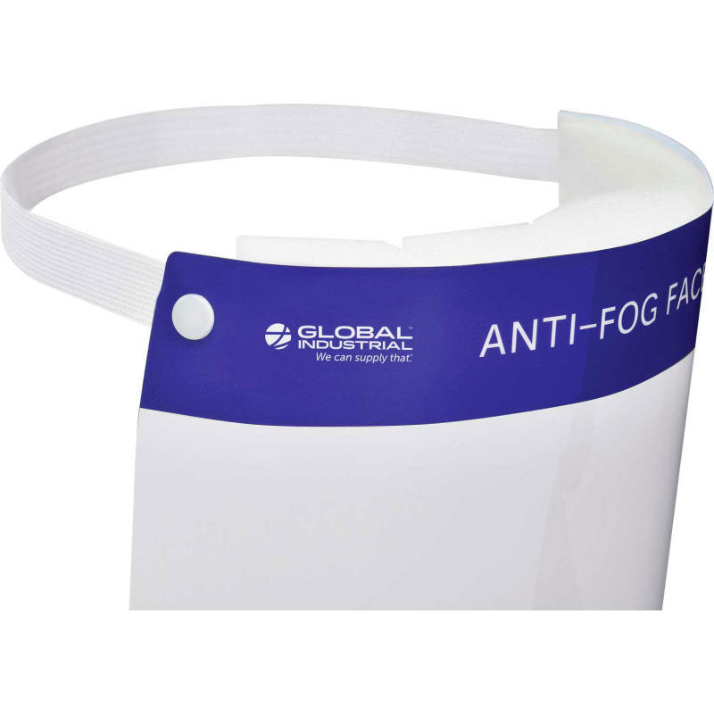 Fulle Face Shield Disposable Anti-Fog Top View Image