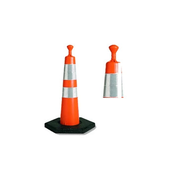 Grabber Traffic Safety Cone 28 in. (T) with Two Collars and Base Image