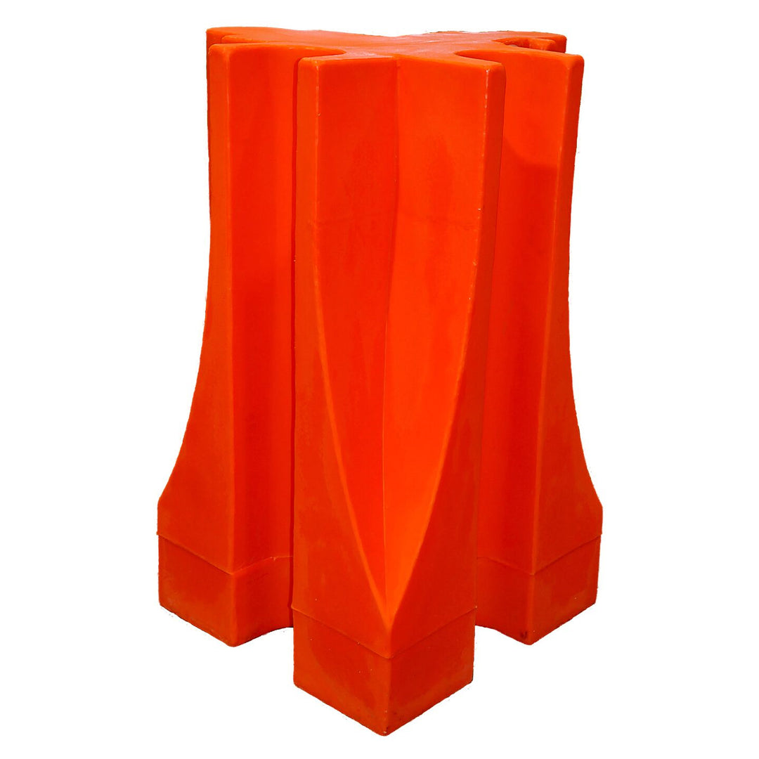 Heavy Duty Barricade Corner 42C-50 Back View Orange Image