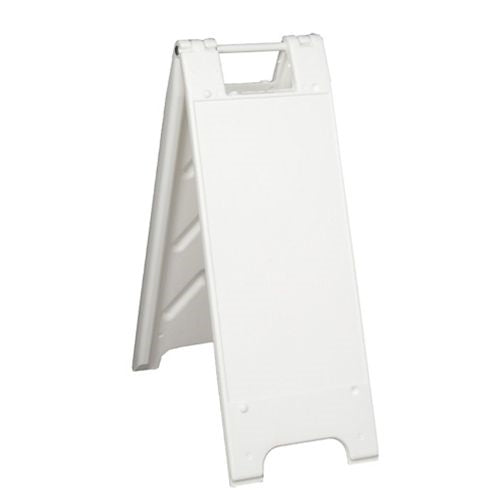 Minicade Plastic Barricade in White No Sheeting Detail Image