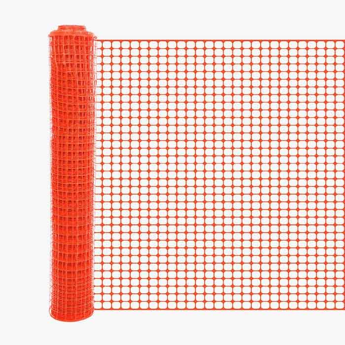 Orange Barrier Square Mesh Fencing - Main Image