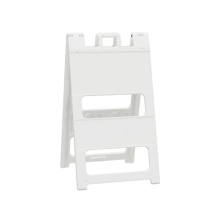 Plasticade Traffic Control Barricade White with No Sheeting Image