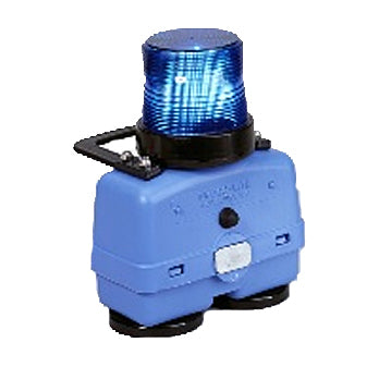 Portable Strobe Light Blue Pictures With Optional Handle and Magnetic Base Image