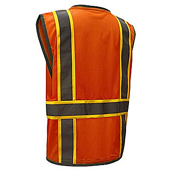 Premium Hyper-Lite Vest Class 2 in Orange Back View Image