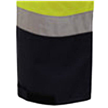 Premium Waterproof Pants With Black Bottom - Class E in Lime Pant Leg Close Up View image