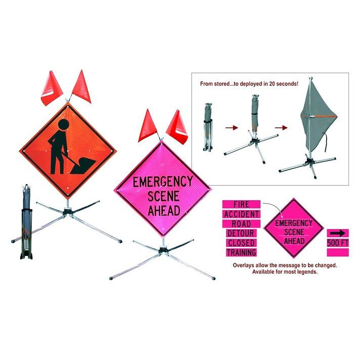 Fold & Roll™ Roll-Up Sign System – Mission Ready Safety