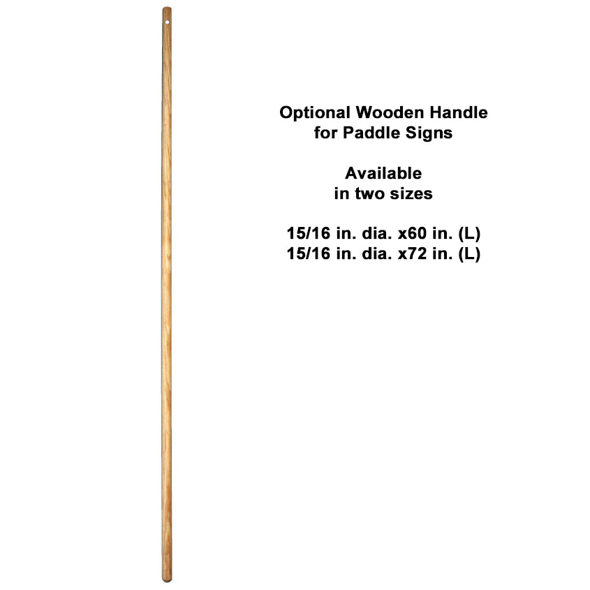 Check Handles Sign Safety Paddle Sign Handles – Mission Ready Safety