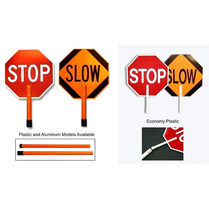 Check Handles Sign Safety Paddle Sign Handles – Mission Ready Safety