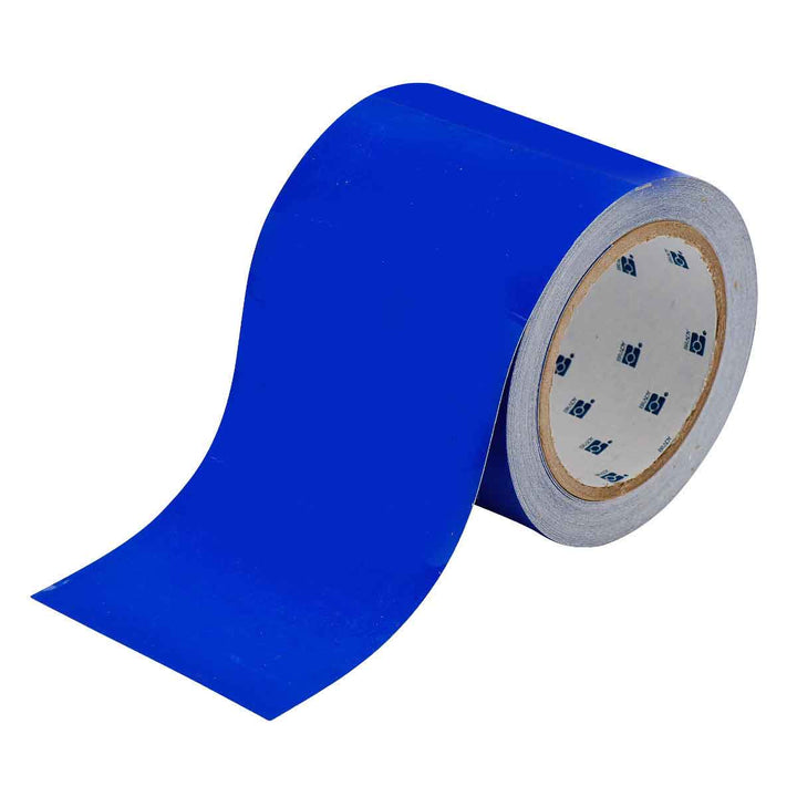 Solid Color ToughStripe® Tape Roll 4 in. Blue Image