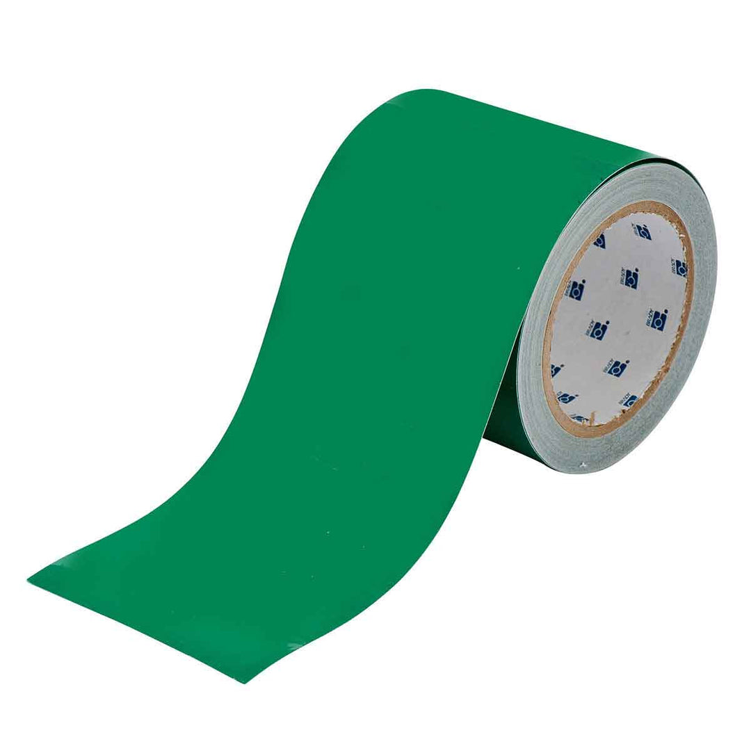 Solid Color ToughStripe® Tape Roll 4 in. Green Image