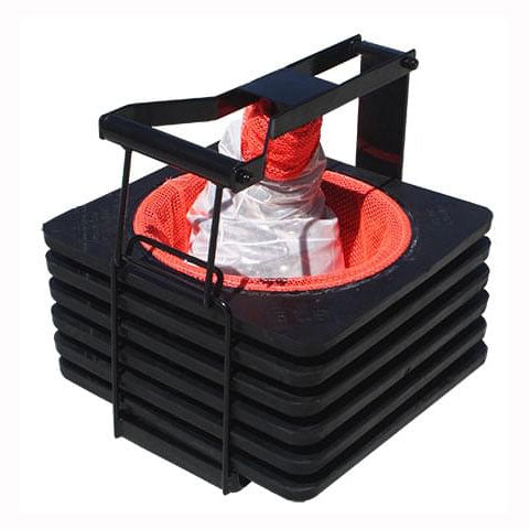 Six Cone Steel Tote with Six 28 in. (T) Spring Cones Image