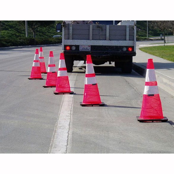 Spring Cones Deployed in Truck Parked Image