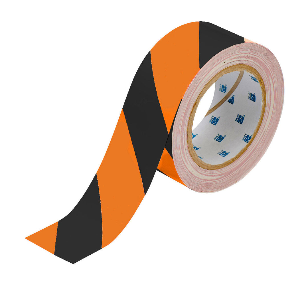 Striped ToughStripe® Tape Roll 2 in. Black and Orange Image