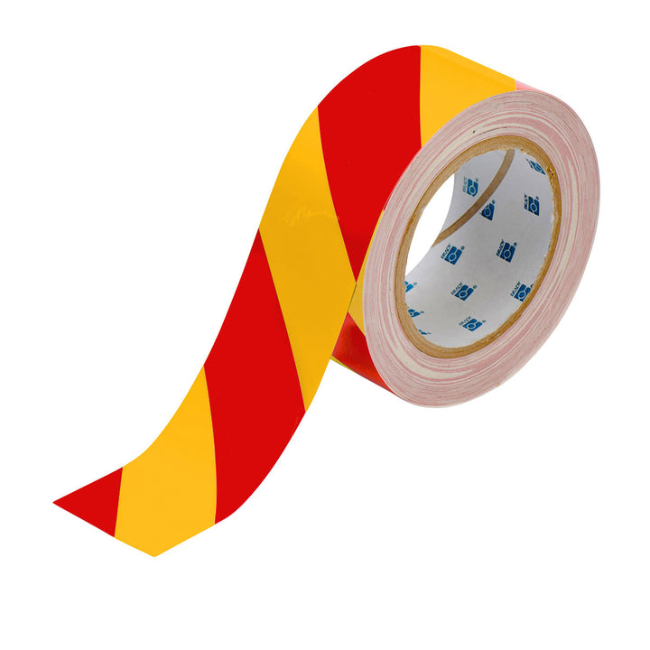 Striped ToughStripe® Tape Roll 2 in. Red and Yellow Image